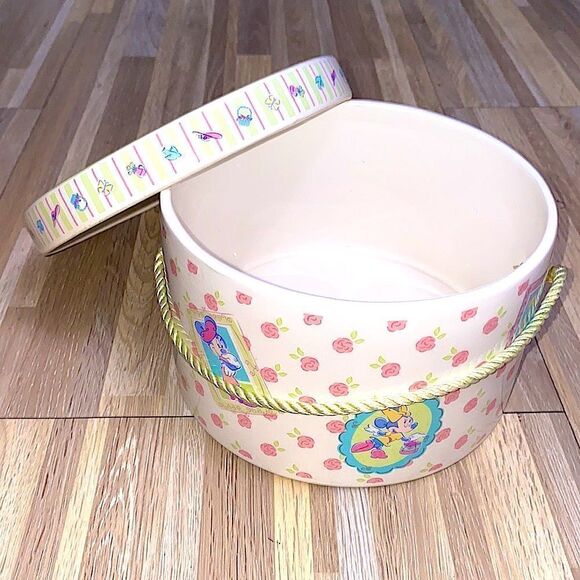 Minnie Mouse DISNEY PORCELAIN ROUND BOWL TRINKET BOX WITH LID BOWL gift box - Picture 2 of 12